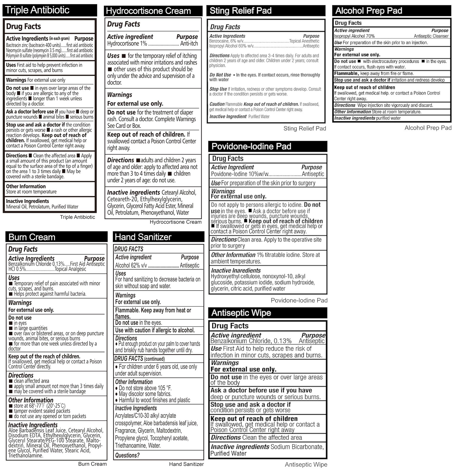 420 Piece First Aid Kit, 6 Individual Boxes of 70 Items Each – Contains Premi…