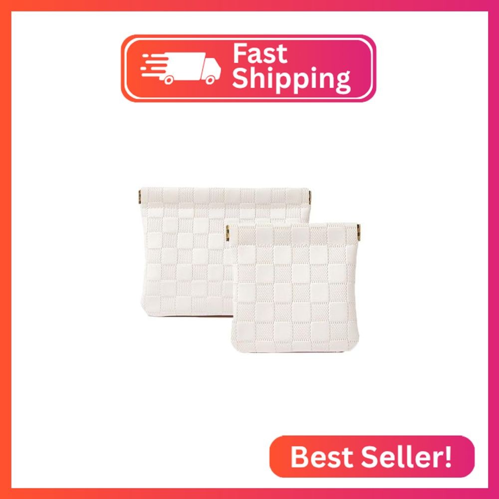 Duleylv 2 PCS Makeup Bag for Purse Waterproof Small Cosmetic Bag Portable Purse