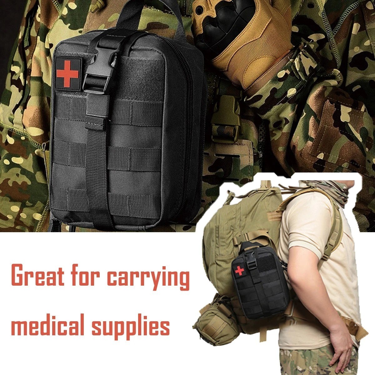 Military Tactical IFAK Trauma Bag First Aid Kit Survival Emergency Camping Medic