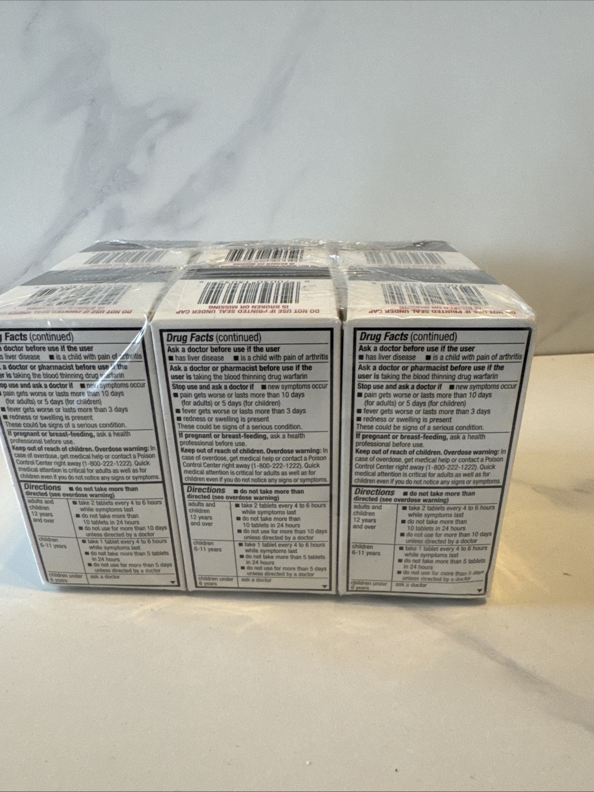 6 Pack GoodSense Acetaminophen Regular Strength Pain Reliever 100 Tablets Each