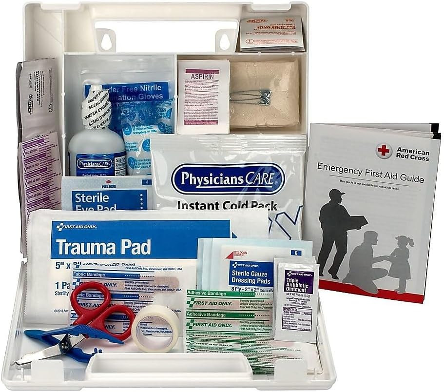 First Aid Only 223-U Osha-Compliant First Aid Kit, All-Purpose 25-Person Emergen