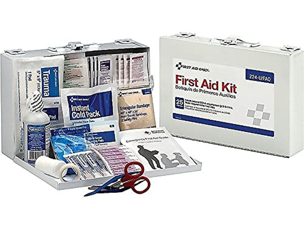 224-U/FAO Osha-Compliant 25-Person Emergency First Aid Kit for Office, Home Reno