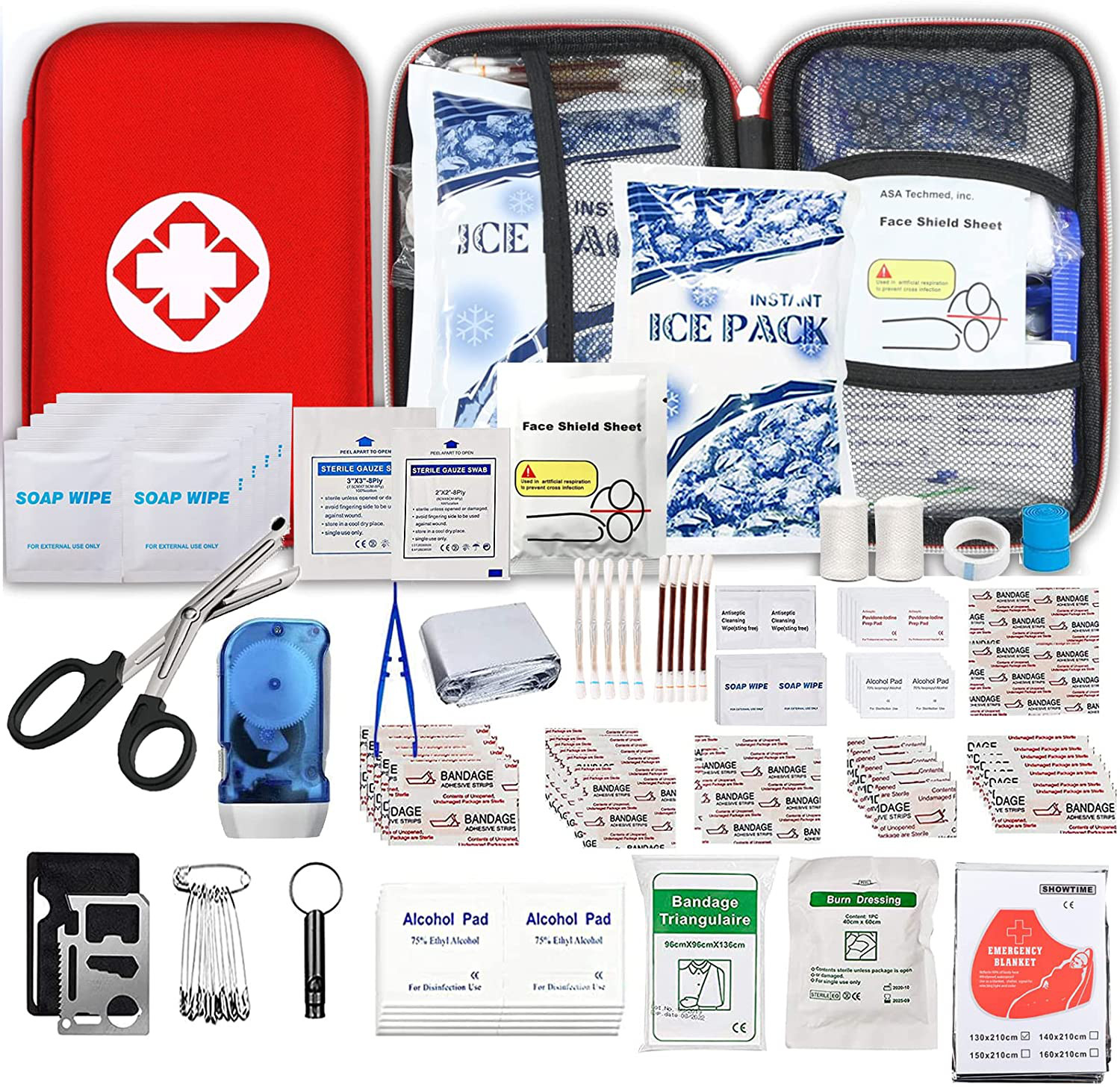 Botiquín de primeros auxilios para coche – Kit de emergencia – Camping. VIP