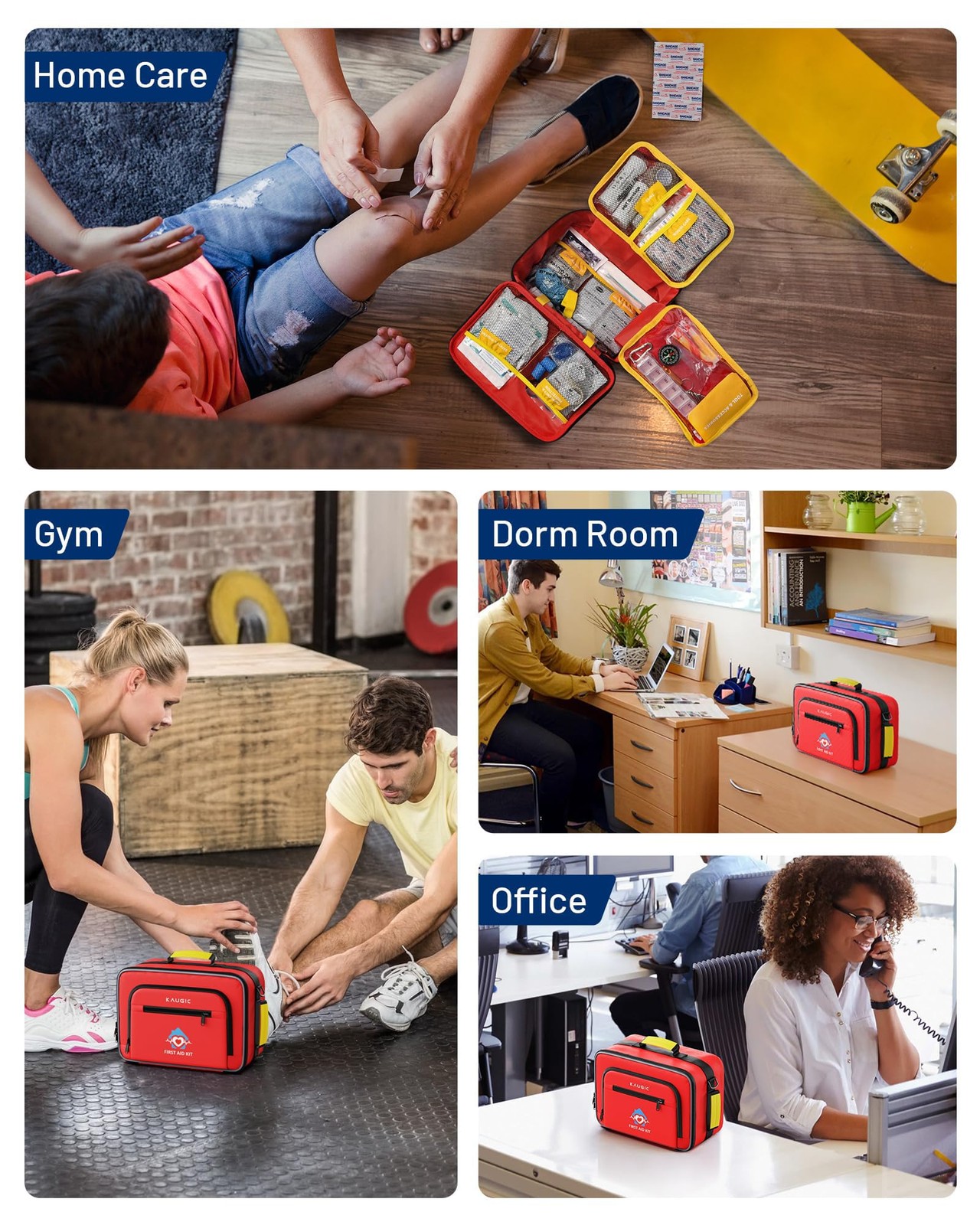 500 PCS First Aid Kit – Emergency Supplies for Home, Car, Travel, Camping