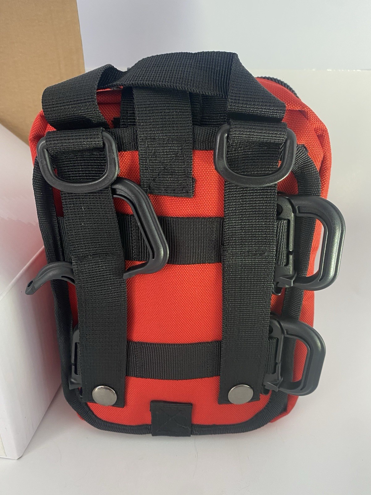 I GO First Aid Kit Portable Tactical MOLLE Pouch Red Black Unisex A4FA01RD