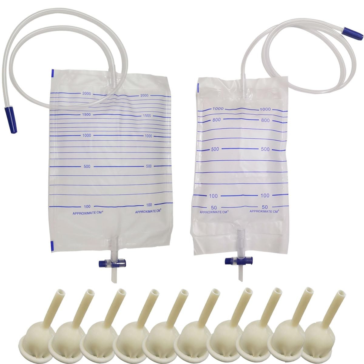 Latex Condom Catheter External Self Sealing Set 12 Piece Set, 35mm/1.38inch