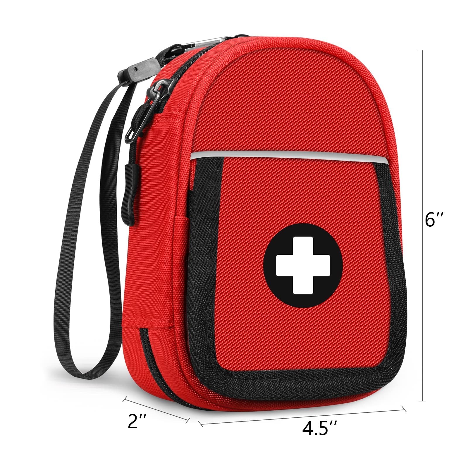SITHON Insulated Medicine Carrying Case Bag – Small 1 Count (Pack of 1), Red