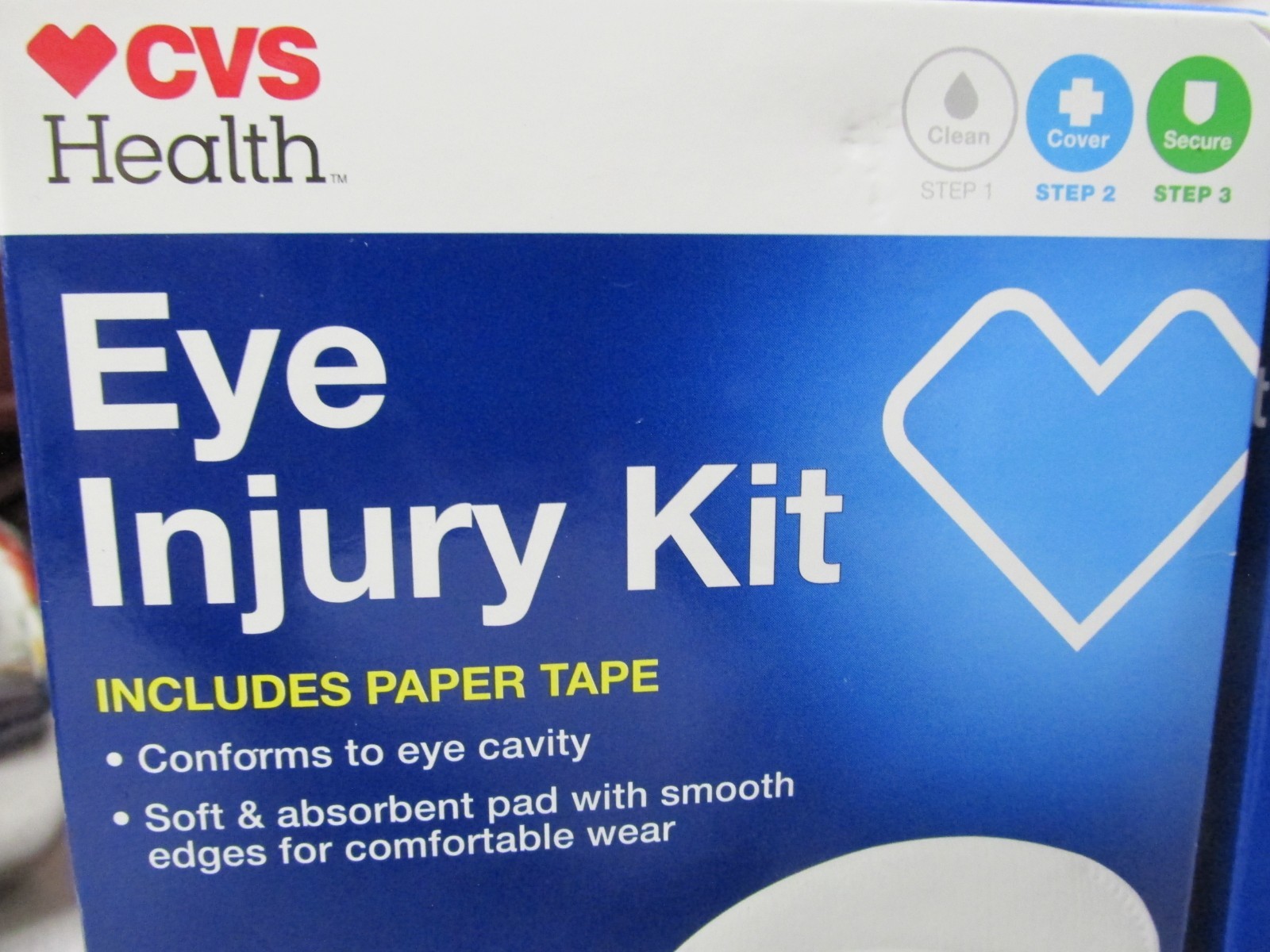 2 Boxes CVS Health Eye Injury Kit