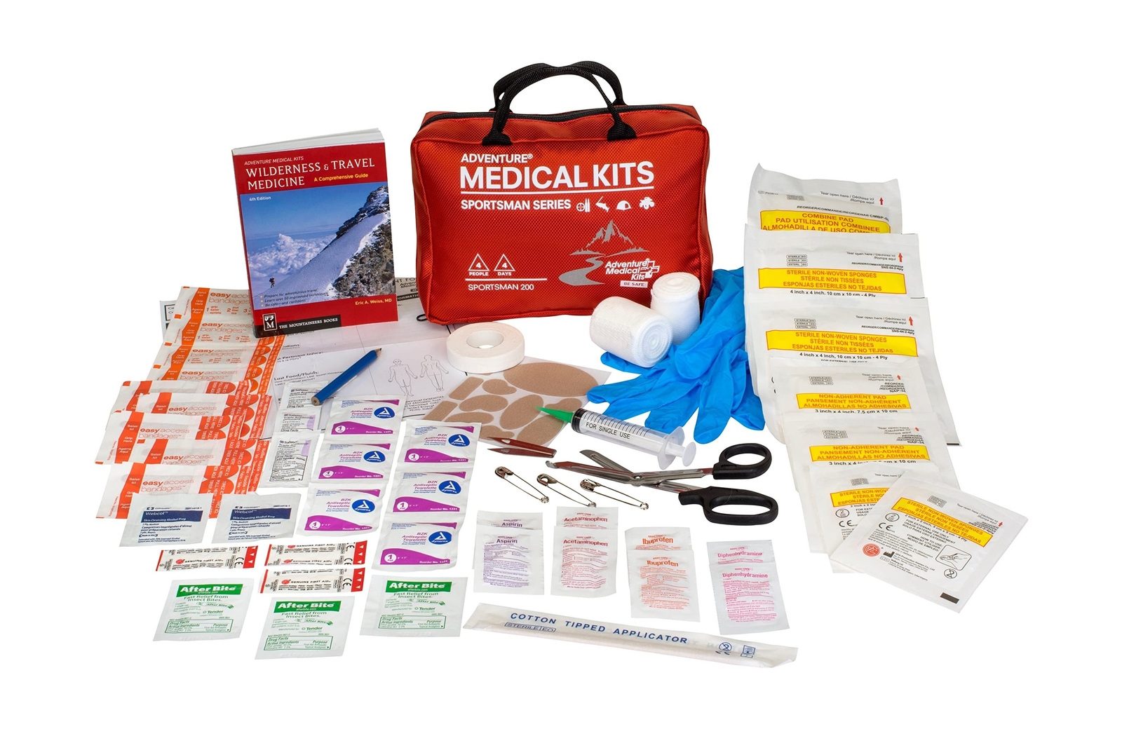Adventure Medical Kits Sportsman Series 200 Outdoor First Aid Kit – 82 Pieces