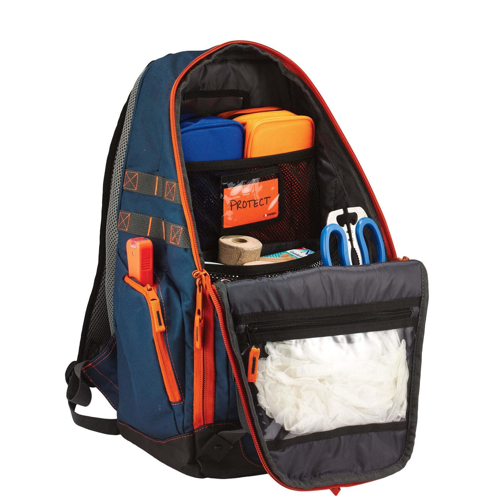 Trauma Backpack 14.5x5x20in 600D Polyester for EMS, Police, Firefighters