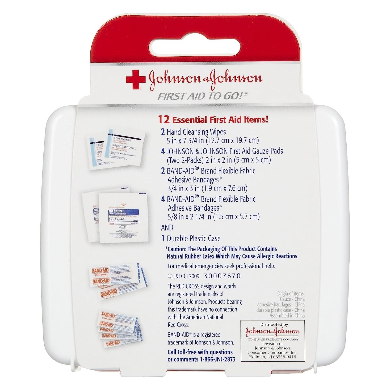 Johnson & First Aid Kit Travel Size (Pack of 3 — 108 Count
