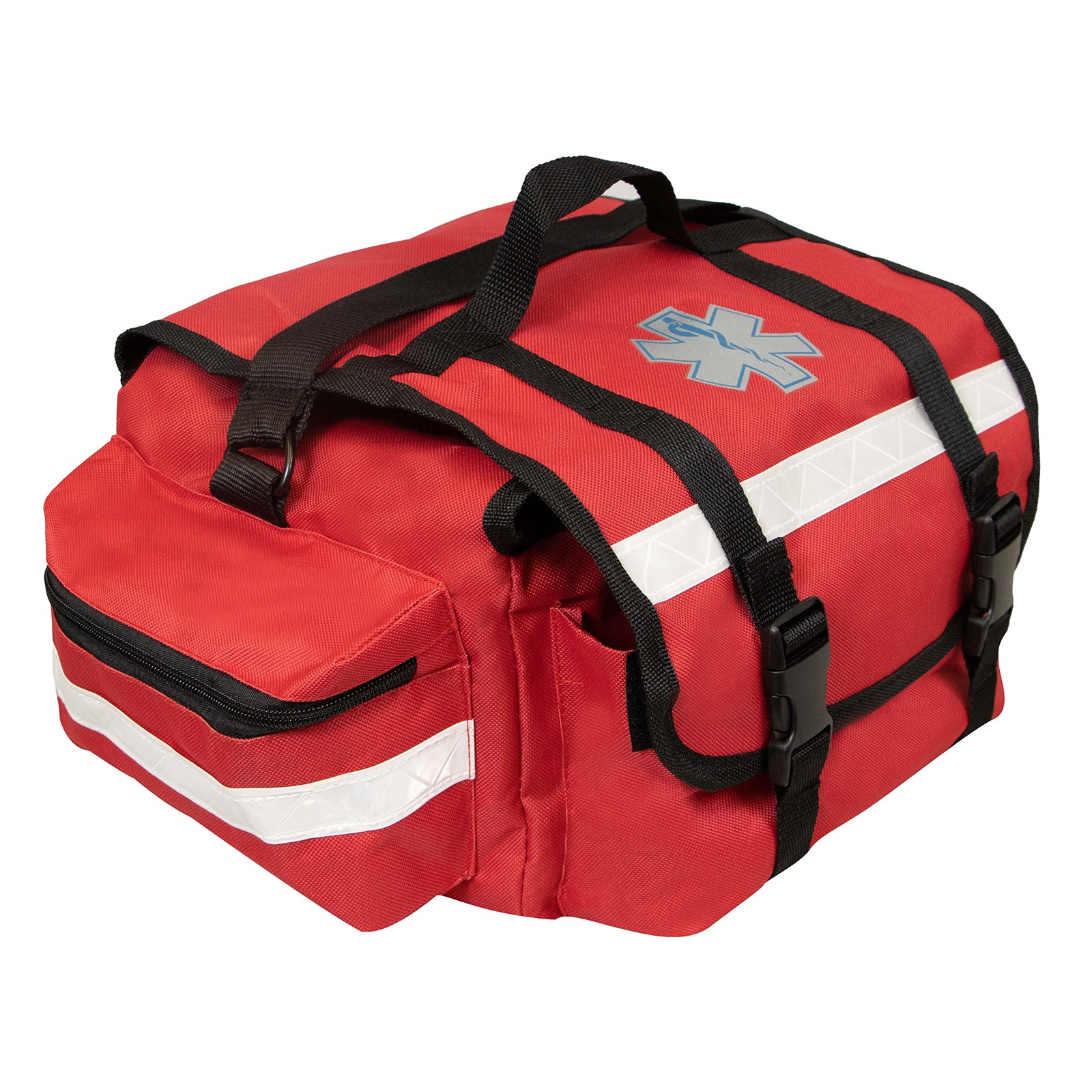 Primacare KB-RO74-R First Responder Trauma Bag, 17 x 9 x 7, Red — EMT/EMS