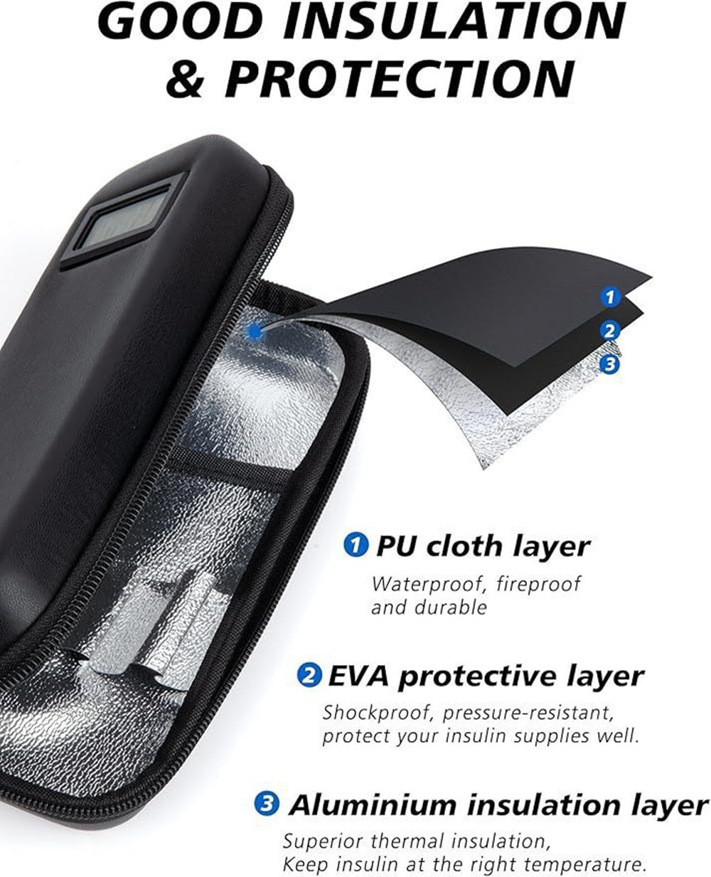 Insulin Cooler Travel Case Diabetic Medicine Cool Bag