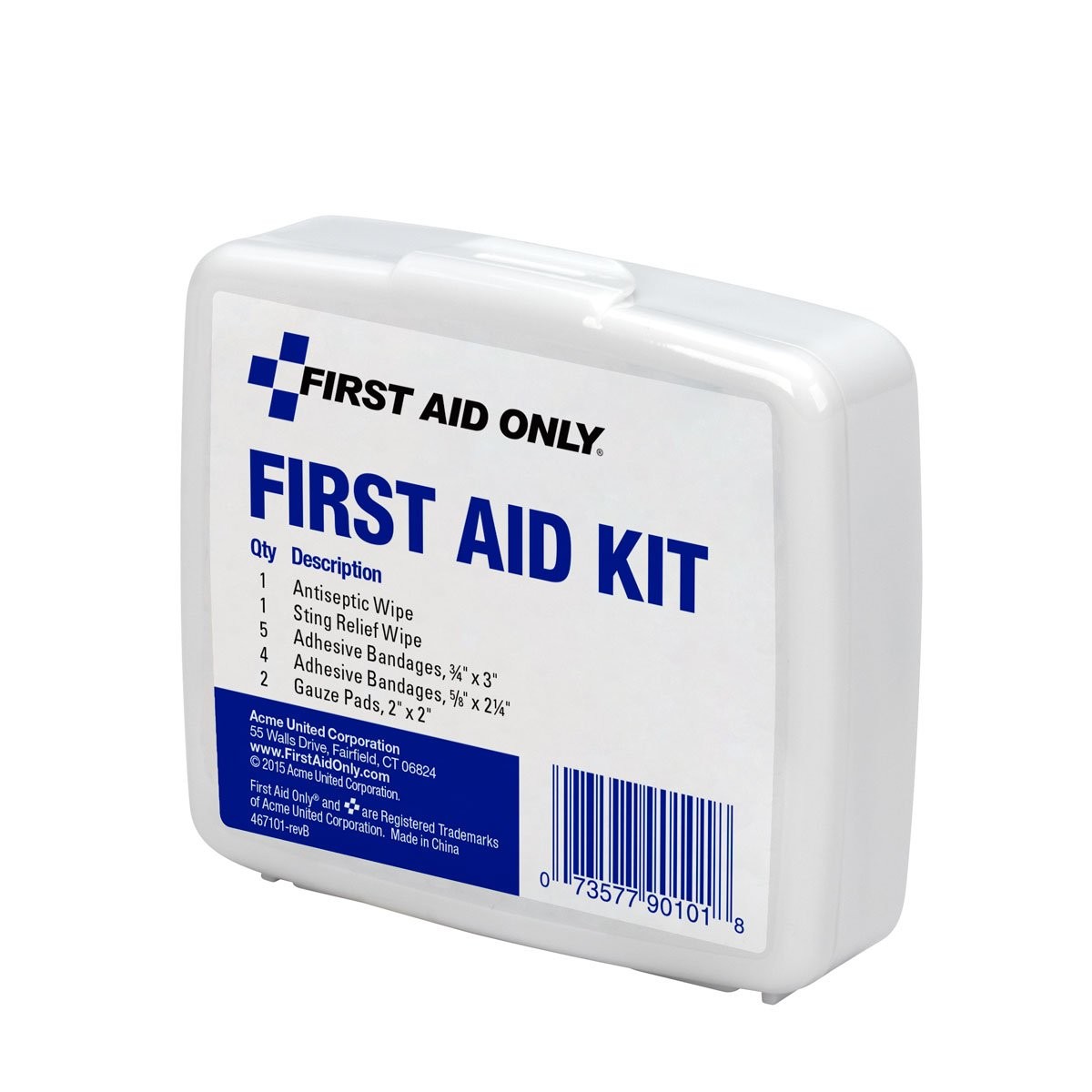 First Aid Only PhysiciansCare On-The-Go Emergency 13 Piece Set, White