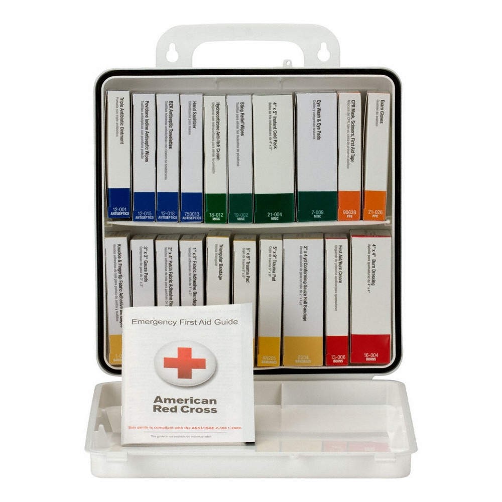 FIRST AID ONLY 90601 FirstAidKit w/House,129pcs,9 3/8×3",WHT 48ZE23