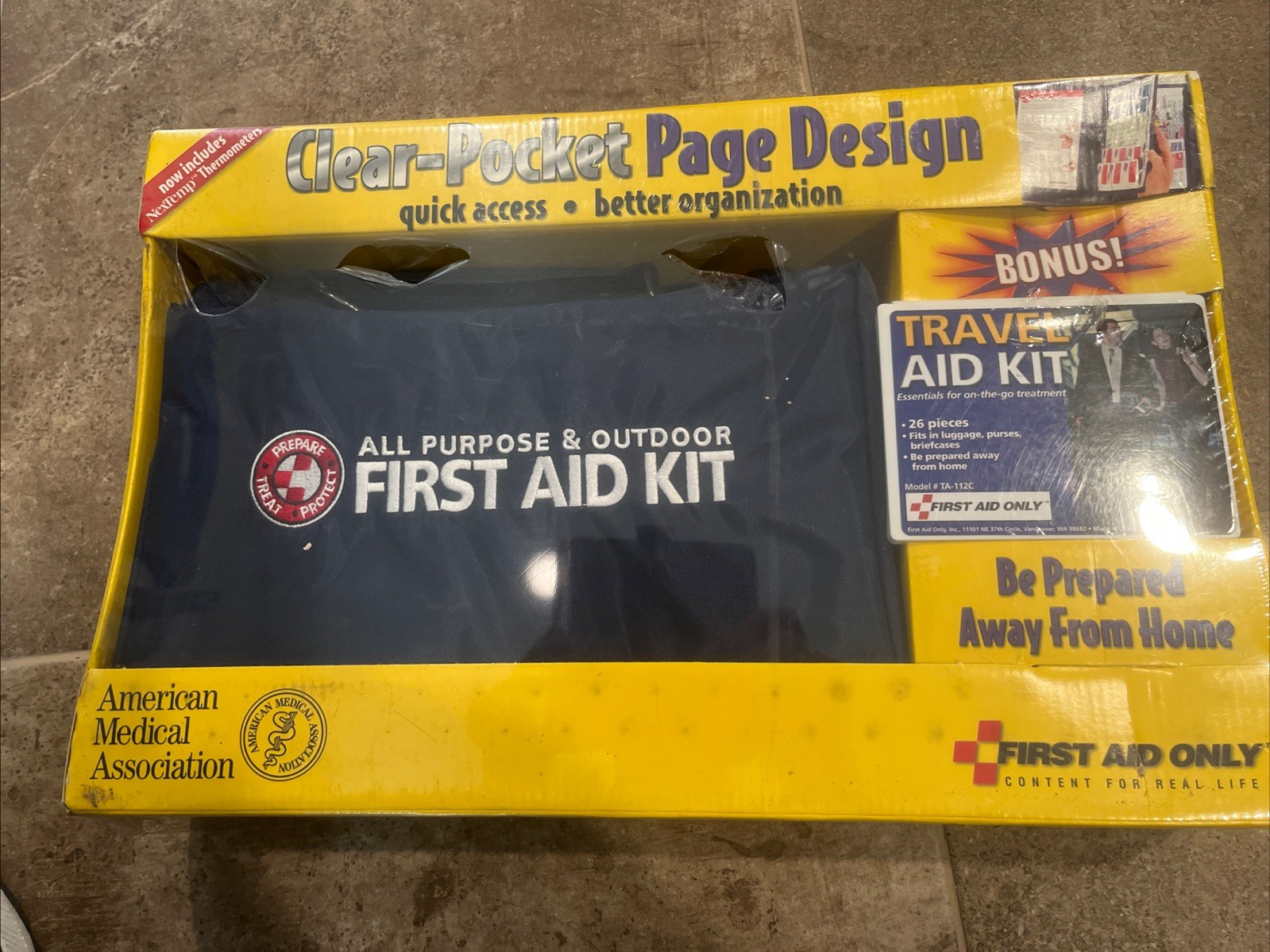 Travel Aid Kit / 212 Pieces / All Purpose & Outdoor / New