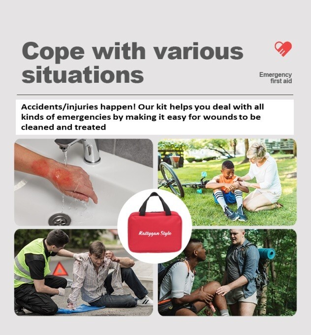 309 Pieces First Aid Emergency and Trauma Kit – Comprehensive 309 Pieces
