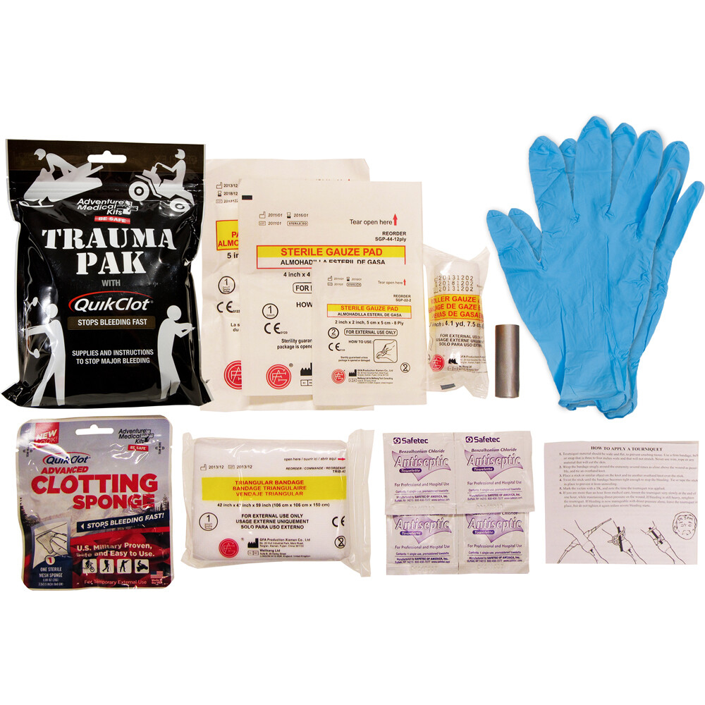 Adventure Medical 2064-0292 Trauma Pak With QuikClot First Aid Kit
