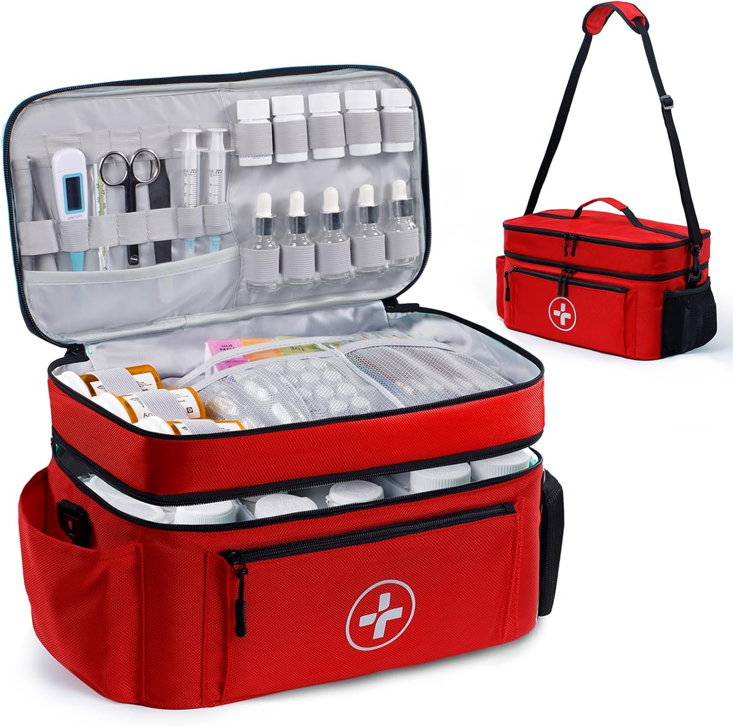 Travel Medicine Bag Organizer, Medical Bag – KEEP PILLS & FIRST AID SUPPLIES