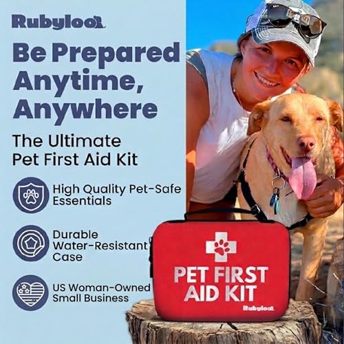 Dog First Aid Kit – Vet Approved Emergency Supplies 1 Essential Kit (53 pieces)