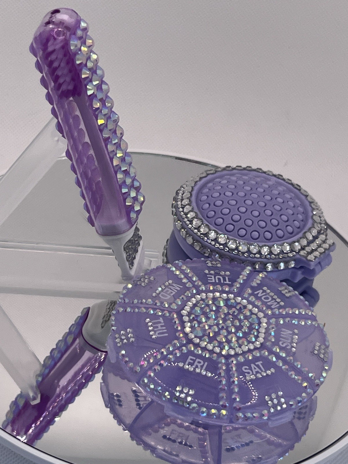 Handmade Purple Bling Emergency Travel Kit