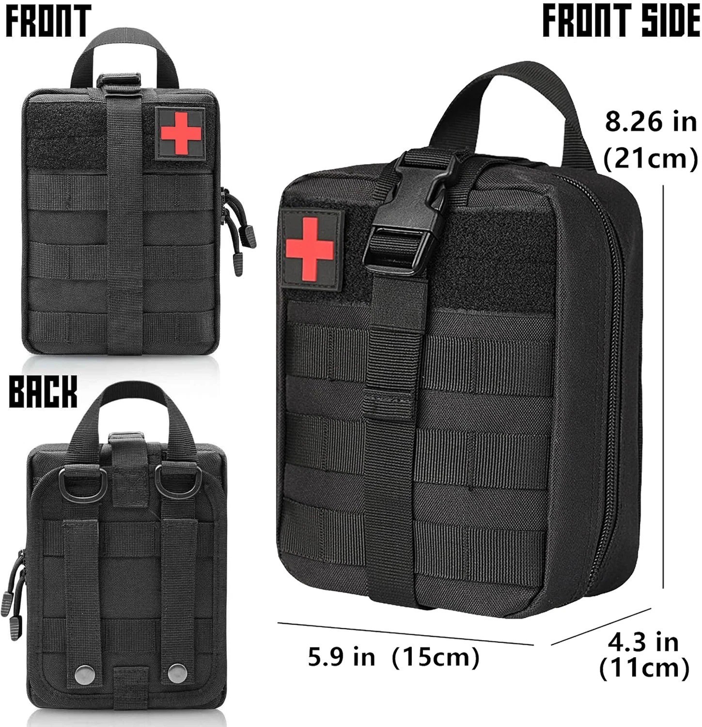 Military Tactical IFAK Trauma Bag First Aid Kit Survival Emergency Camping Medic
