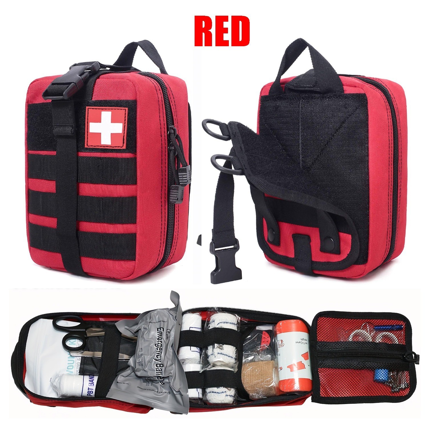 Military Tactical IFAK Trauma Bag First Aid Kit Survival Emergency Camping Medic
