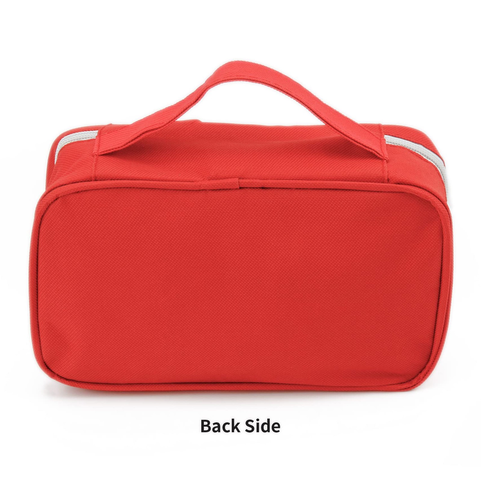 TOPASION Portable Empty First Aid Kit Bag, Travel 9x3x5 inches, 2 Pieces Red