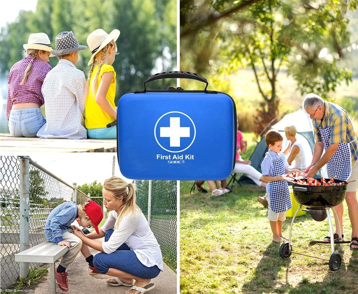 Portable Waterproof First Aid Kit – 228 Essential Pieces for Travel & Camping