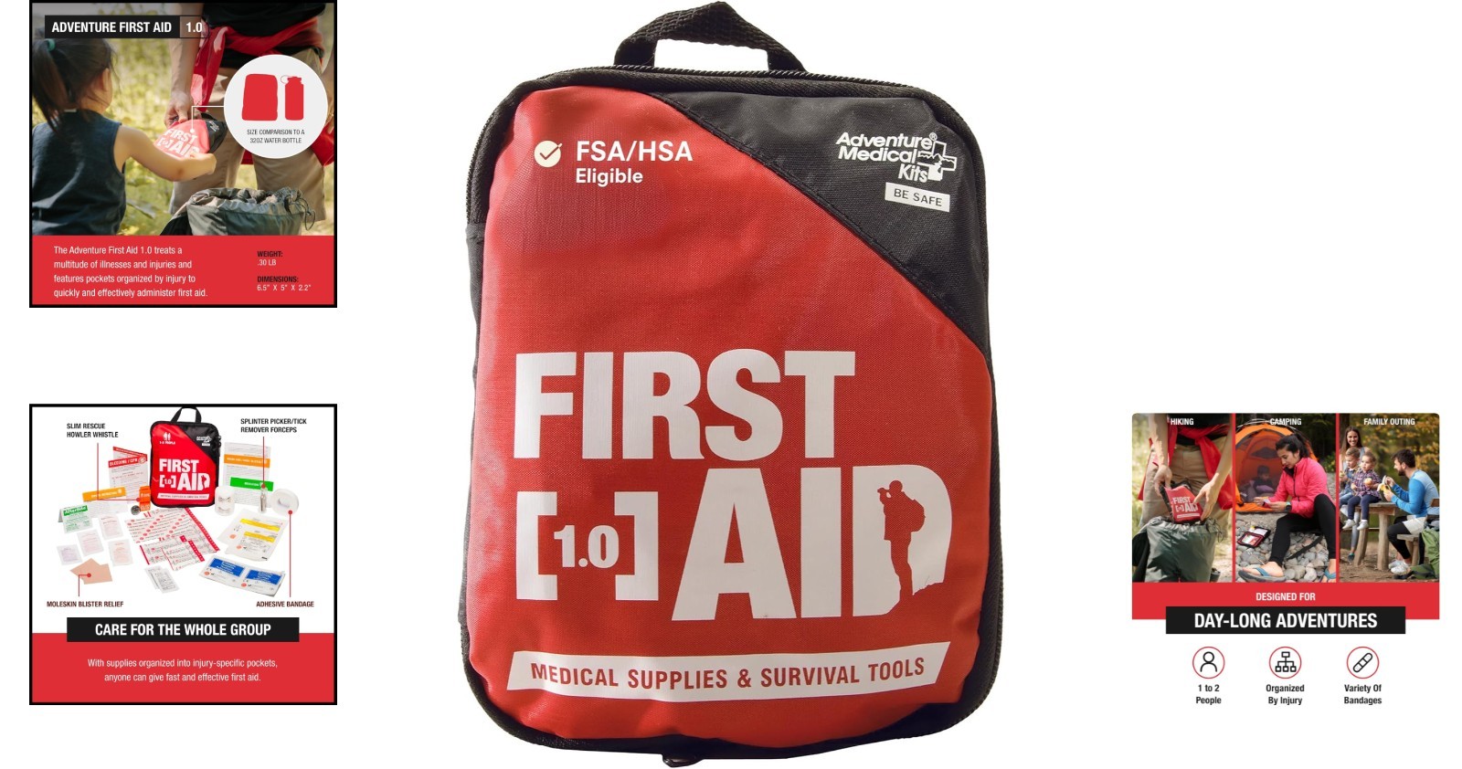Emergency Ready Adventure First Aid Kit 1.0 – Ideal for Active Lifestyles