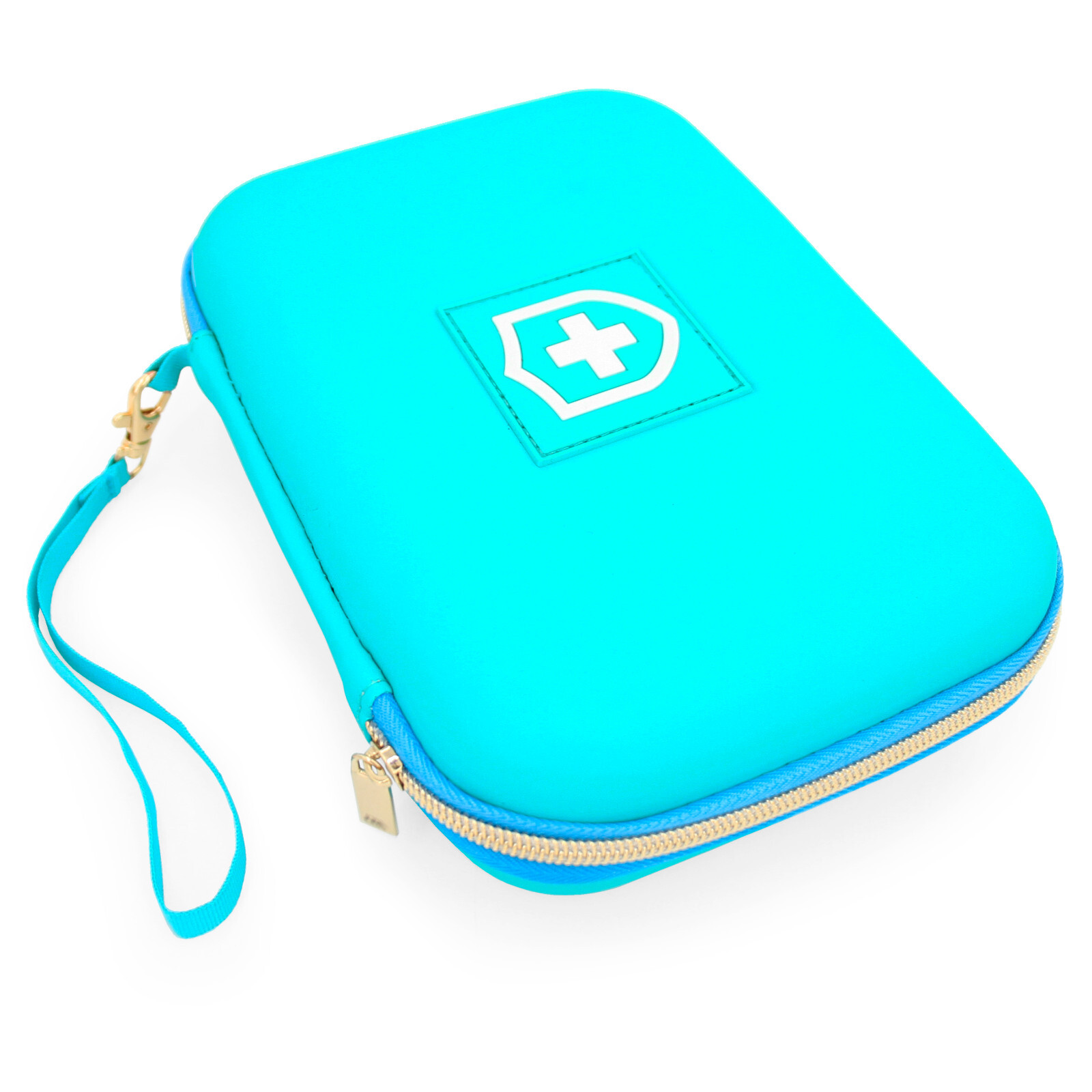 CM 8 Inch Insulated Asthma Inhaler Case Medicine Travel Bag, Turquoise Case Only