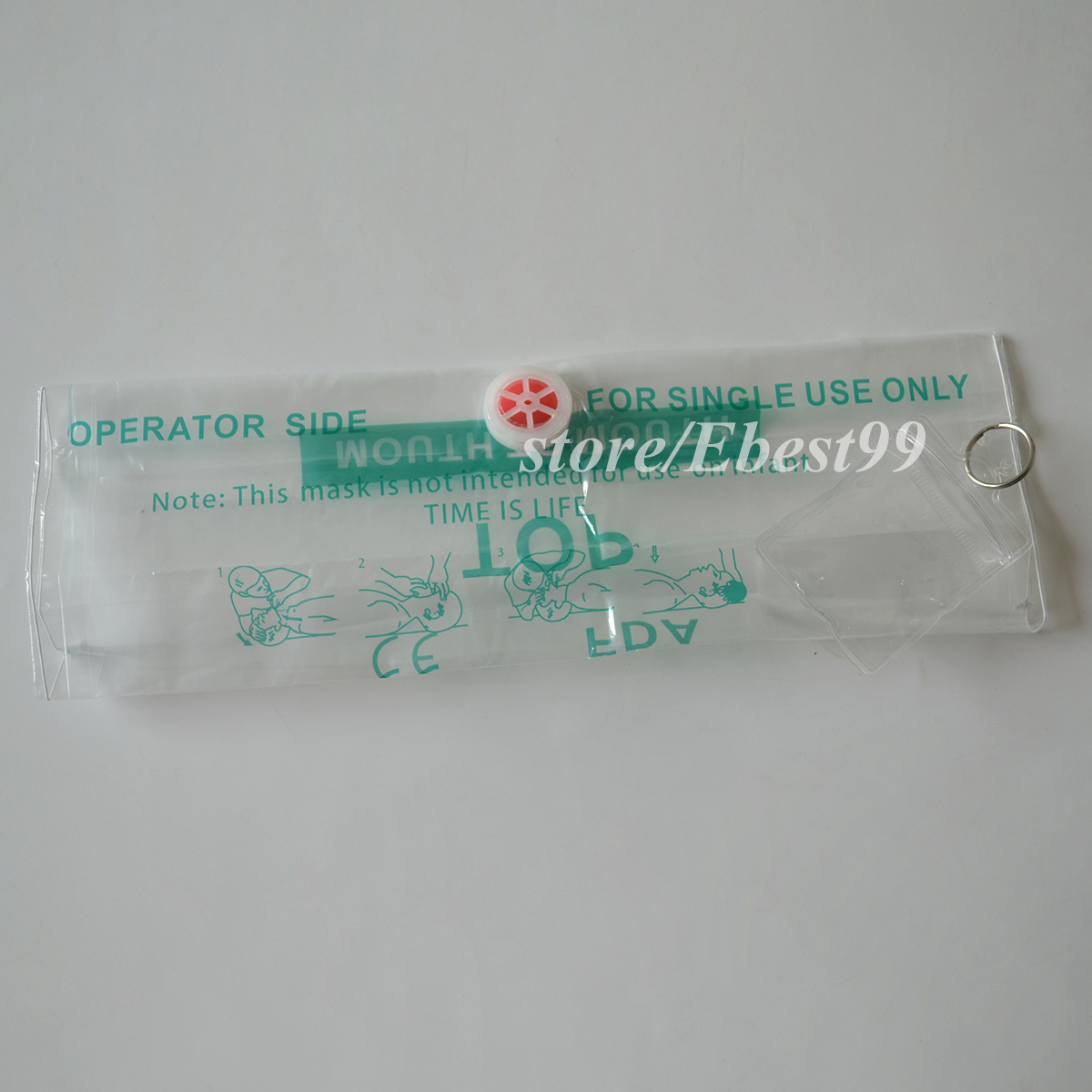 140 pcs/lot CPR MASK WITH FACE SHIELD Mouth to Mouth Resuscitation Mask AED