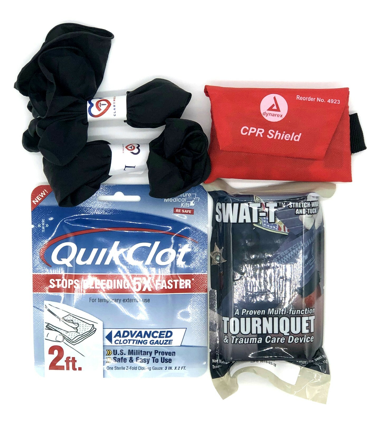 Bleeding Control First Responder Trauma Kit/w Advance Clotting Gauze C1105