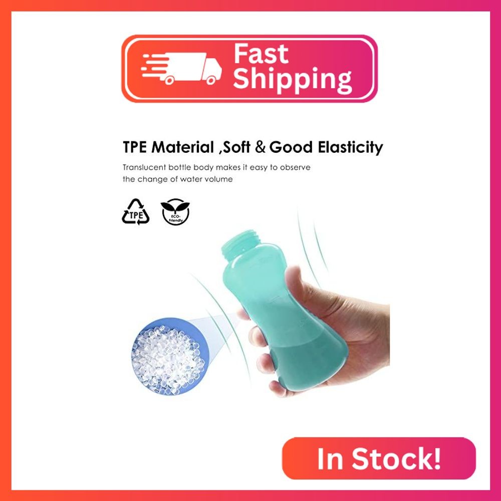 Peri Bottle Postpartum, RUFCRIL 350ml Perineal Wash Bottle, Upside Down Portable