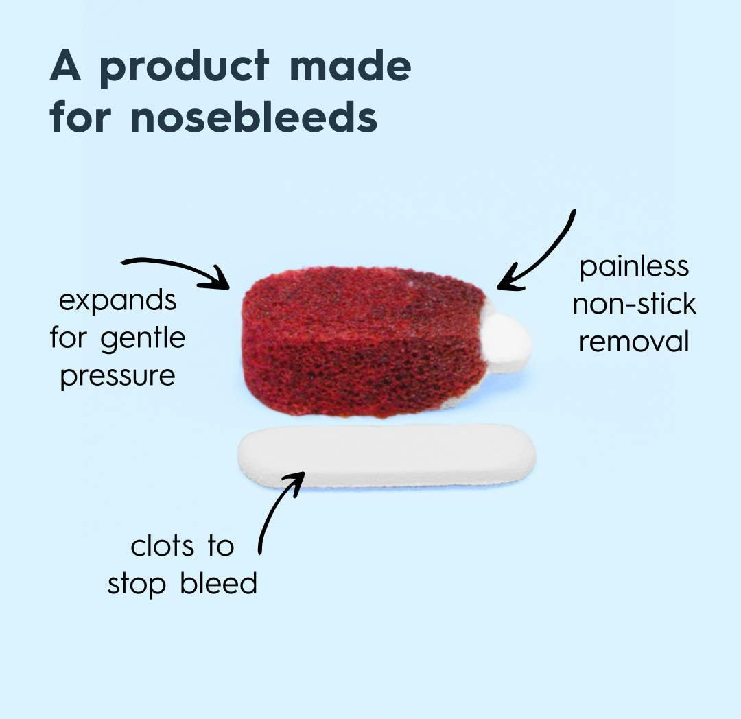 Emergency Nosebleed Kit with Advanced Clotting Technology by Nampons. Kit Includ