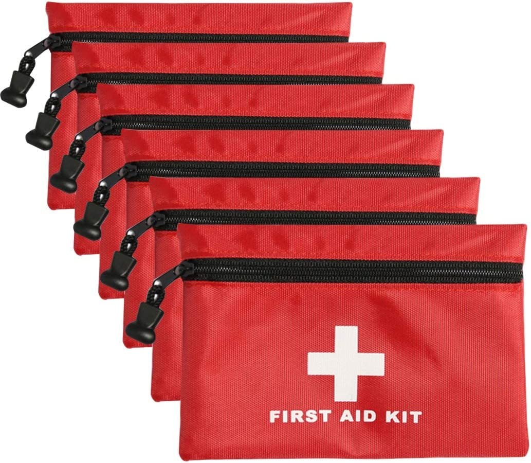 6 Pack Empty First Aid Bag, Mini Travel Empty First Aid Kit Pouch Bag for Eme…