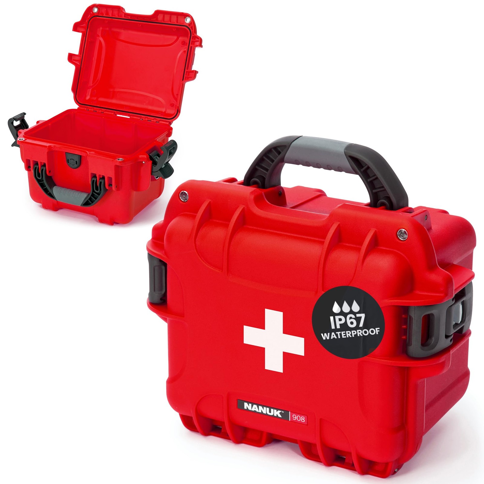 NANUK 908 Waterproof First Aid Box Empty – Durable, Medical First Aid Organiz…