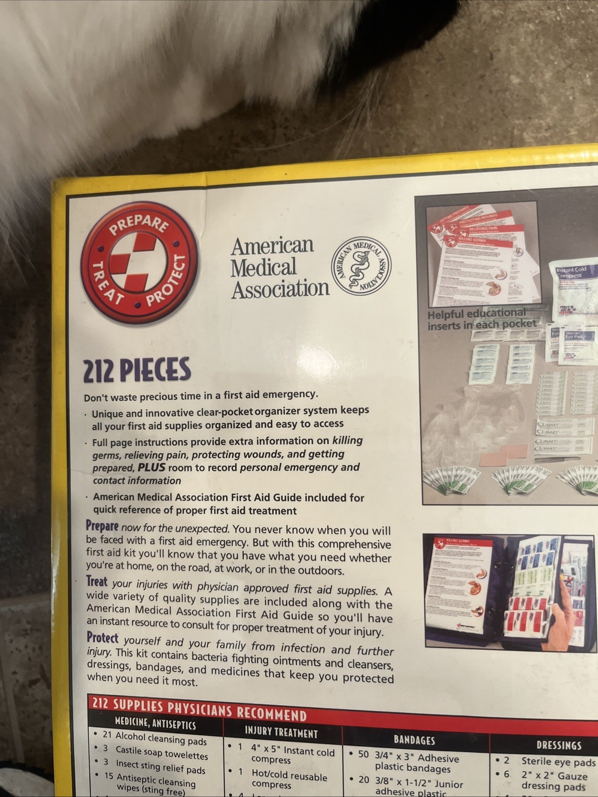 Travel Aid Kit / 212 Pieces / All Purpose & Outdoor / New