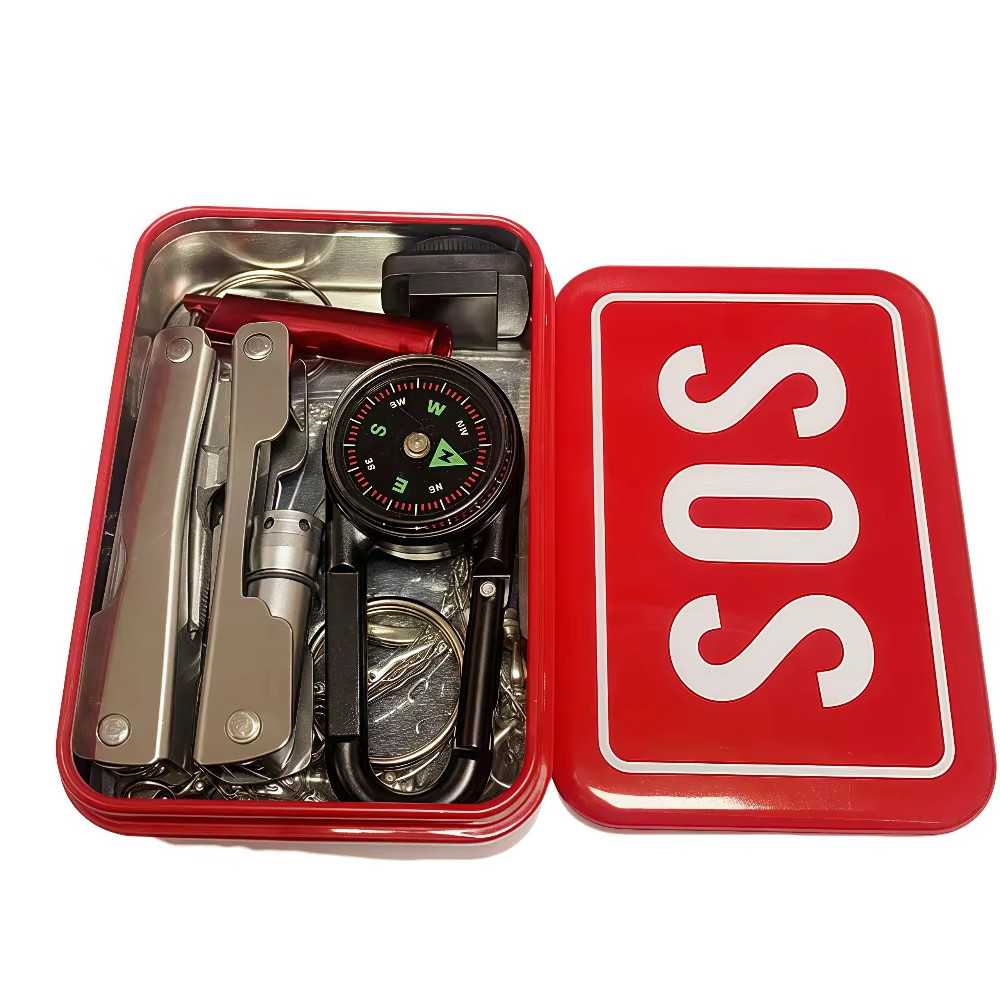 IFAK Trauma First Aid Kit Mini Iron box Tactical Medical for Car Home Travel Hik