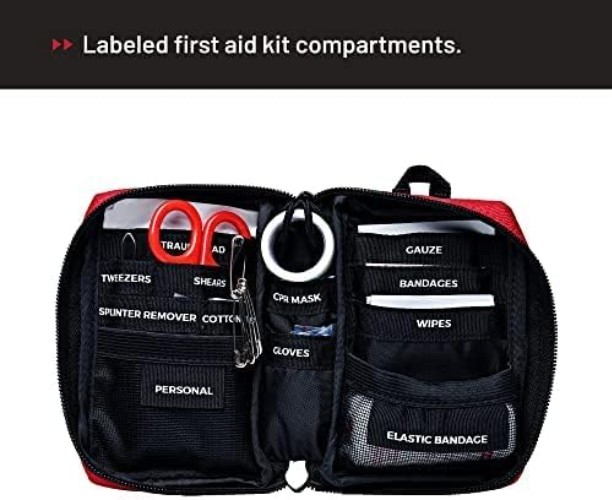 Durable Water-Resistant Medical Kit – 51-Piece Emergency Essentials for Outdoors