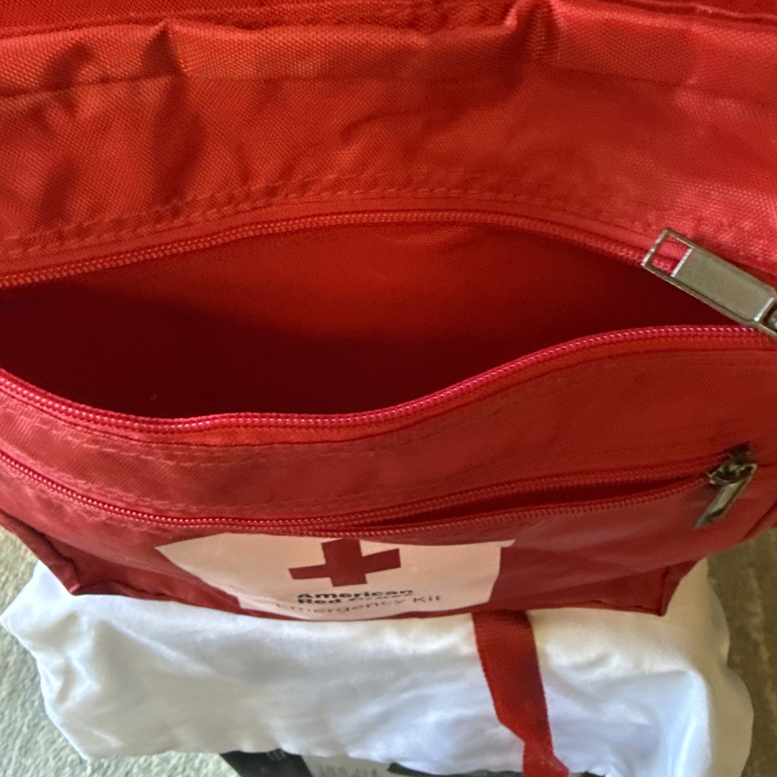 American Red Cross Emergency Preparedness Kit Red Backpack Only excellent Condit