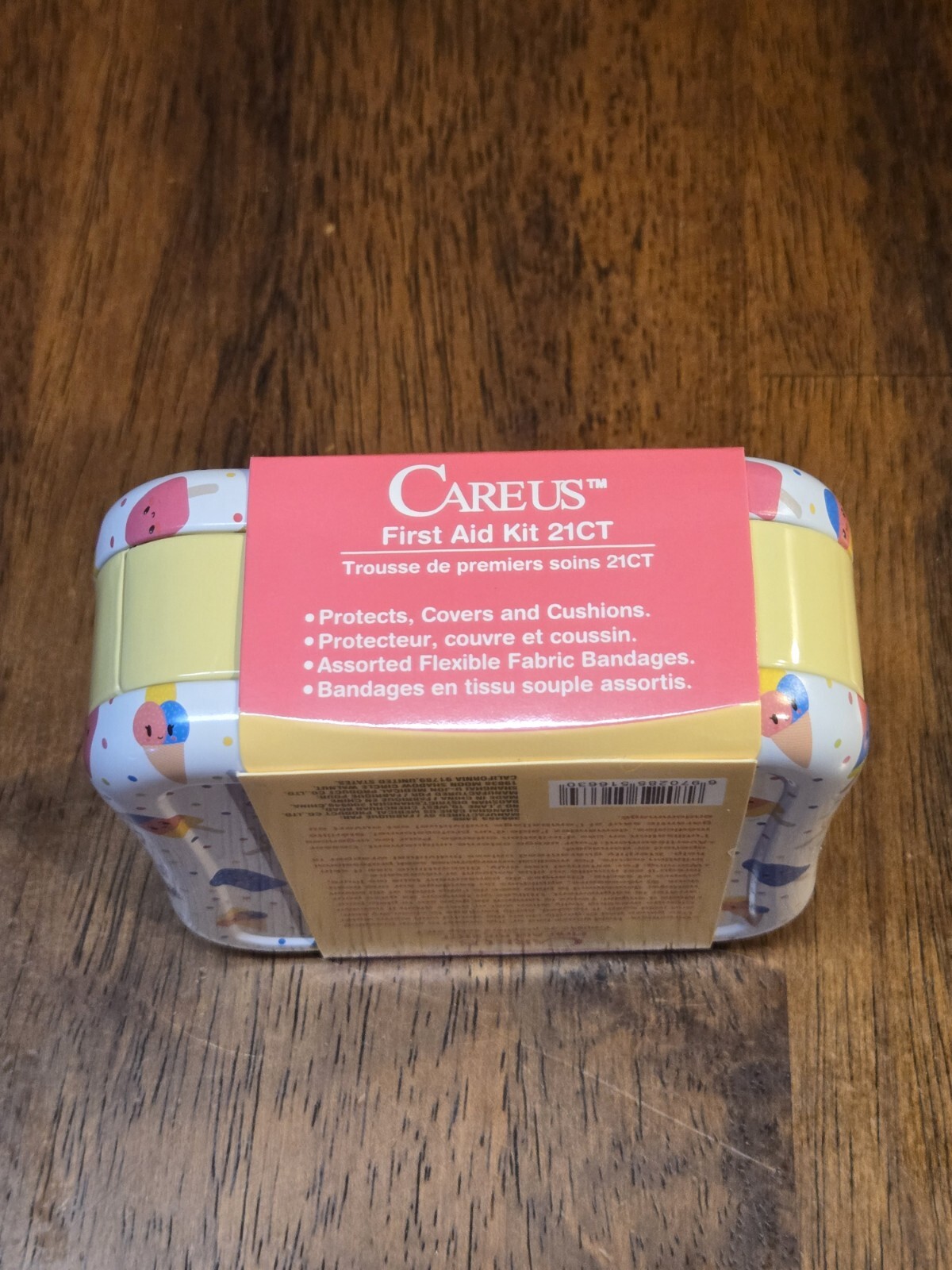 NEW, UNOPENED CareUs First Aid Kit Welly Dupe!! 21 Piece Kit! Ice Cream Design