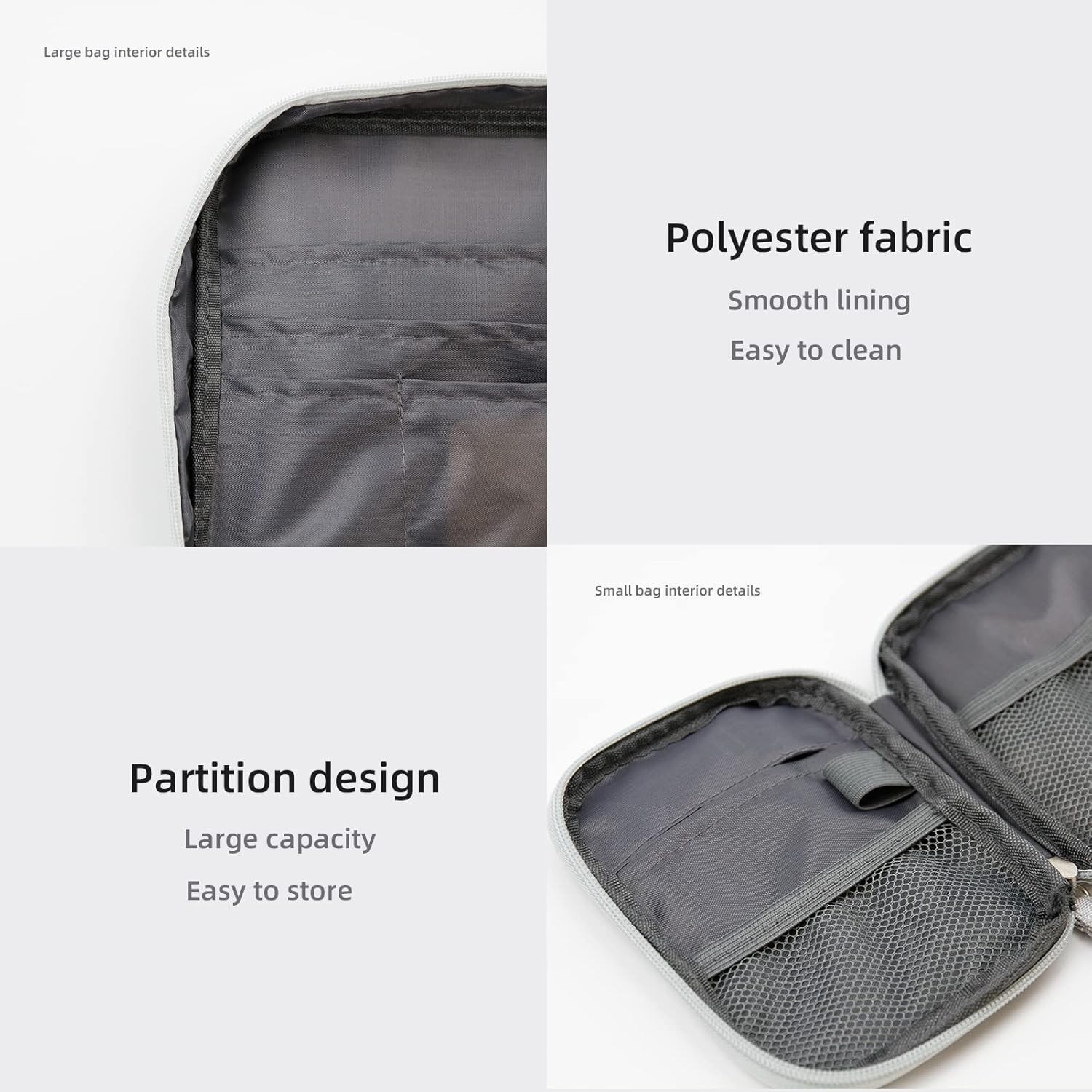 Durable Travel Medicine Bags – Waterproof First Aid Organizer in Oxford Grey