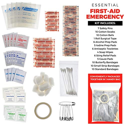 KOLO SPORTS ROADSIDE EMERGENCY CAR KIT 156-PIECE MULTIPURPOSE EMERGENCY PACK