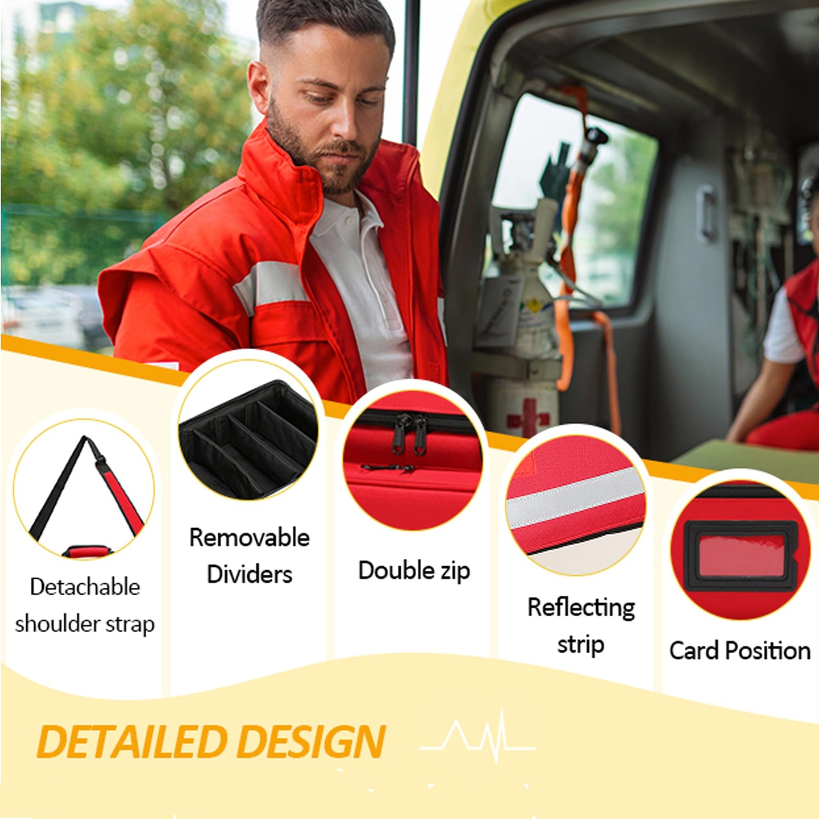 Medical Bag,First Aid Bag,First Responder Bag for Trauma,Emergency Bag Medica…