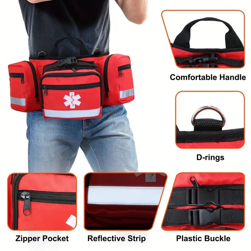 🎯 First Aid EMT Waist Bag Medical Supplies Trauma First Responder Waist Bag