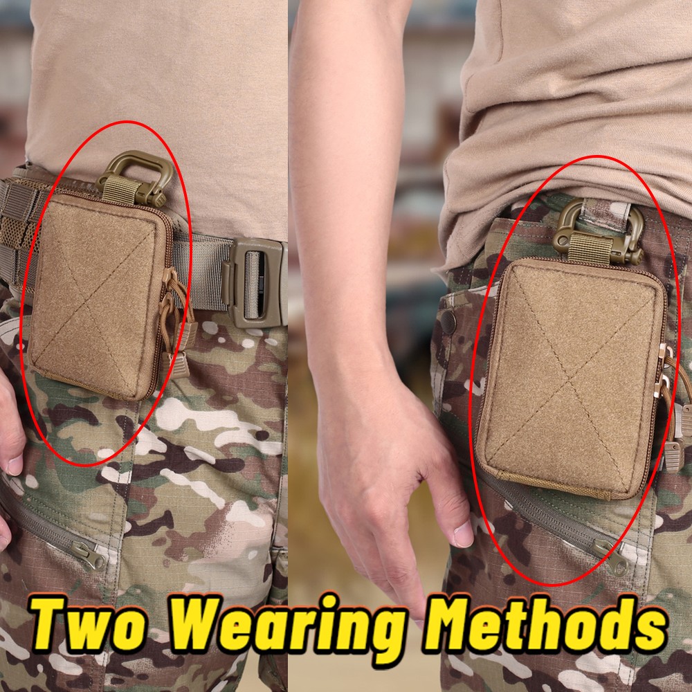 Tactical Khaki Waist Bags First Aid Kit Medical Rip Away EMT IFAK Survival Pouch