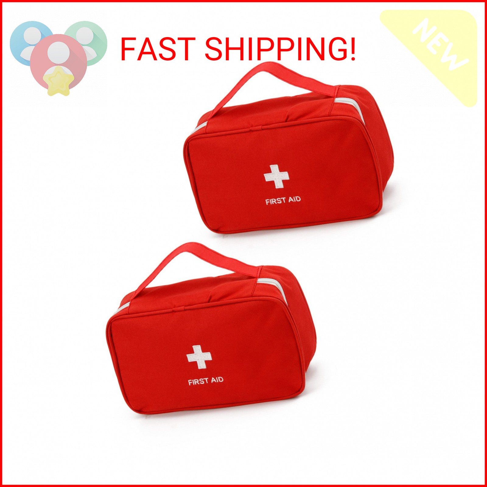 TOPASION Portable Empty First Aid Kit Bag, Travel Medicine Pouch, Small Medical