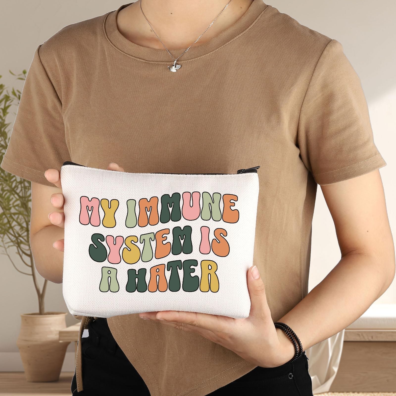 G2TUP Chronic Illness Makeup Bag Gift Invisible Immune System