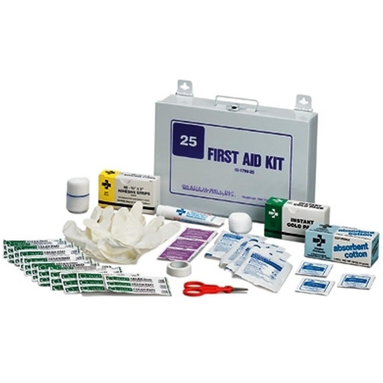 grahamfield 25 Person Wall Mount First Aid Kit Weatherproof / Steel Case